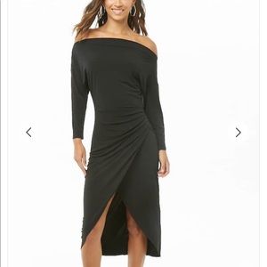 Black midi dress